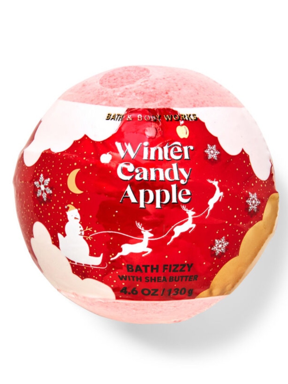 Winter Candy Apple Bath & Body Works Spa Bath Bomb Fizz NWT